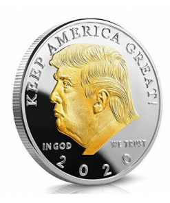 Trump 2020 Gold Plated Coin