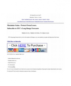 The Financial Forecast Center.