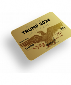 Golden Plated Trump 2024 Card