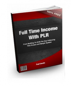 Full Time Income With PLR